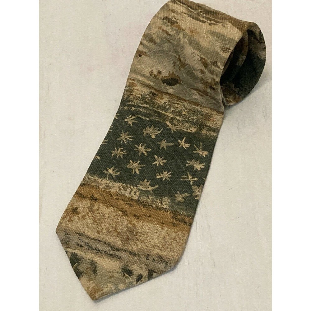 J. Riggings Hunting Horn 100% Silk Necktie Tie USA